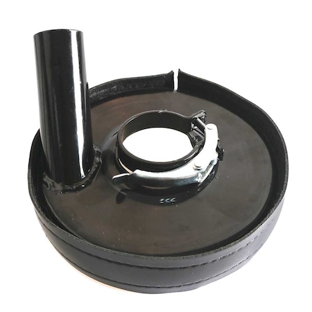 Hardin 4 Inch Vacuum Metal Dust Shroud Cover with 1.75 Inch ID & 1.25 Inch Vacuum Connector DC4